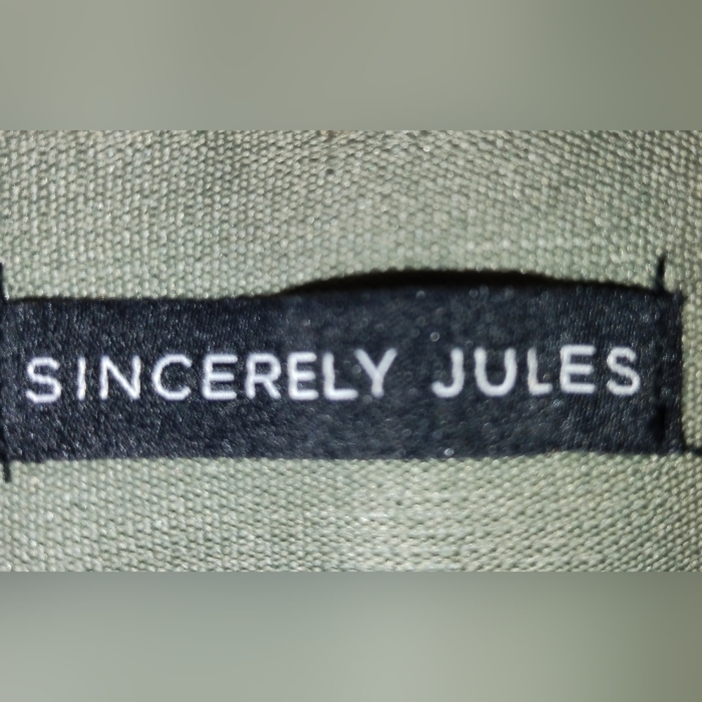 Sincerely Jules youth high rise pull on cargo jeans pants army green S: S - Picture 3 of 7